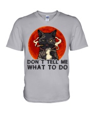Don't Tell Me V-Neck T-Shirt thumbnail
