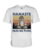 Namaste Hijo De V-Neck T-Shirt tile