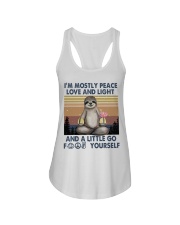 Im Mostly Peace Love Light Ladies Flowy Tank tile
