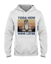 Yoga Now Wine Later Hooded Sweatshirt front