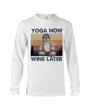 Yoga Now Wine Later Long Sleeve Tee tile