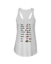 Woodland Animal Tracks Ladies Flowy Tank tile