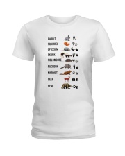 Woodland Animal Tracks Ladies T-Shirt tile