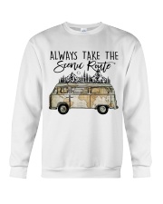 Always Take the Scenic Route Crewneck Sweatshirt thumbnail