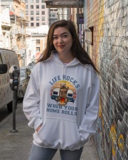 Life Rocks When Your Home Roll Hooded Sweatshirt lifestyle-unisex-hoodie-front-1
