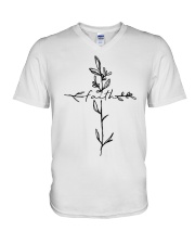 Cross Faith Flower V-Neck T-Shirt thumbnail