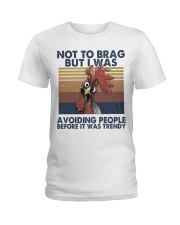 Not To Brag But I Was Ladies T-Shirt tile