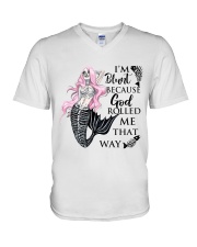 God Roll Me That Way V-Neck T-Shirt thumbnail