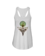 Rooted In Christ Ladies Flowy Tank thumbnail