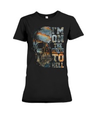 Im On The Highway To Hell Premium Fit Ladies Tee tile