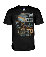 Im On The Highway To Hell V-Neck T-Shirt tile