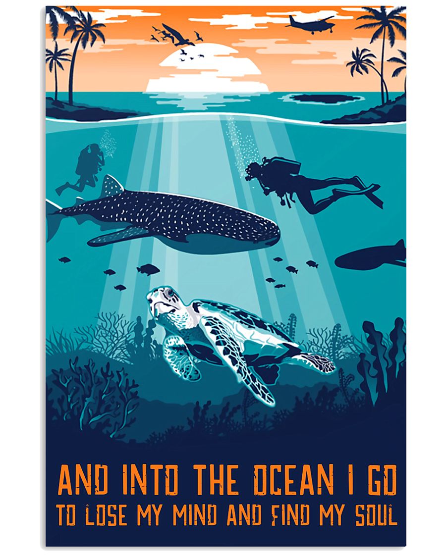 And Into The Ocean I Go 11x17 Poster