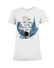 I Have Been Social Premium Fit Ladies Tee tile