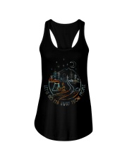 Lets Go Far Away Ladies Flowy Tank tile