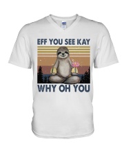 Eff You See Kay V-Neck T-Shirt tile