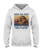 Nap All Day Hooded Sweatshirt front
