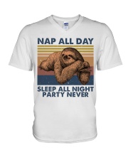 Nap All Day V-Neck T-Shirt tile