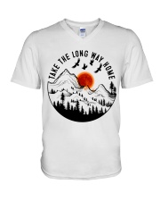 Take The Long Way Home V-Neck T-Shirt tile