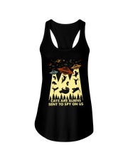 Cats Are Aliens Ladies Flowy Tank tile