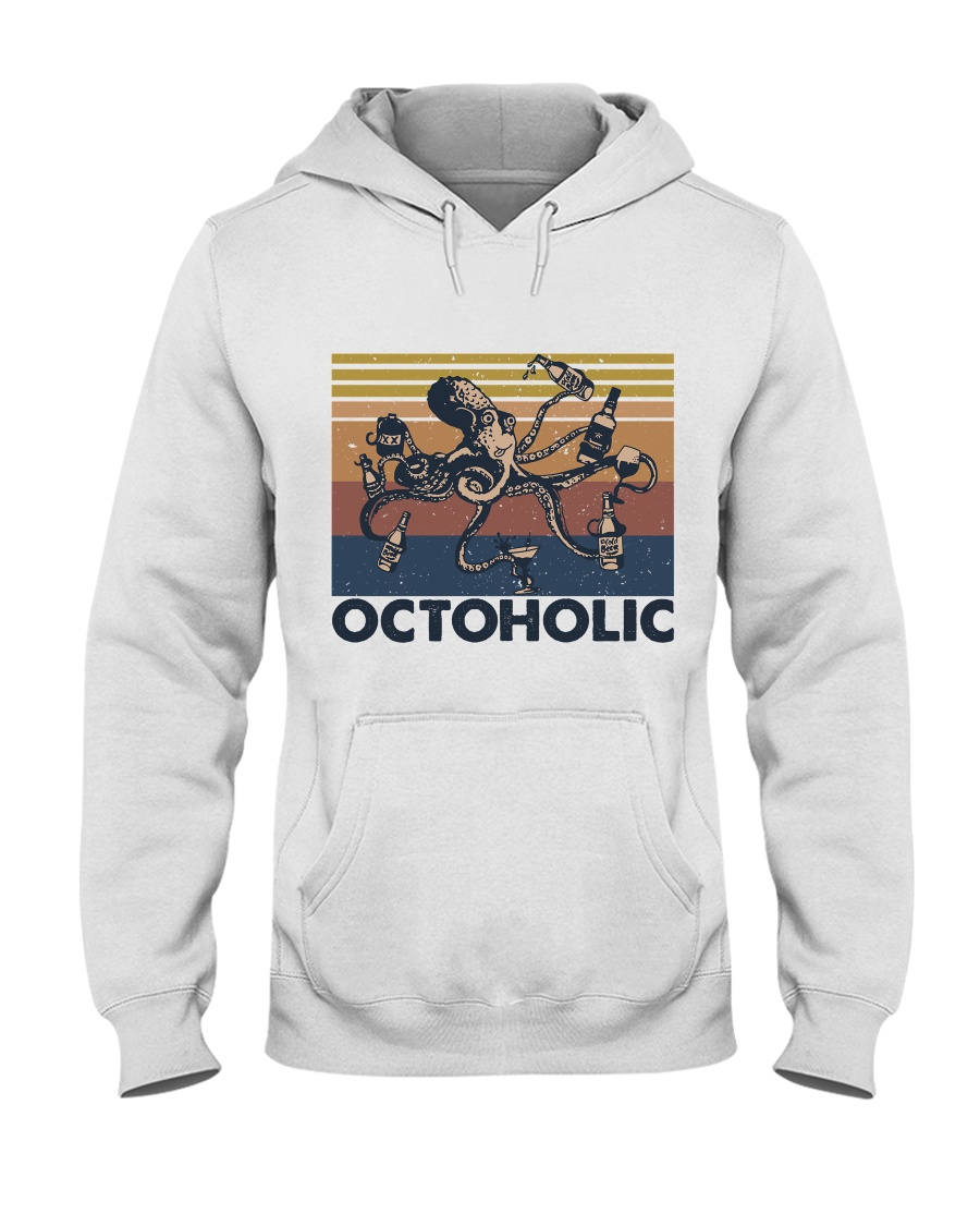Octoholic Funny Shirt Hooded Sweatshirt