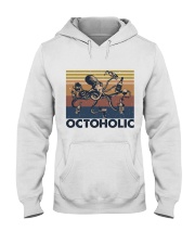 Octoholic Funny Shirt Hooded Sweatshirt front