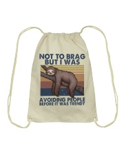 Not To Brag But I Was Drawstring Bag tile