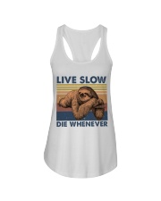 Live Slow Die Whenever Ladies Flowy Tank tile