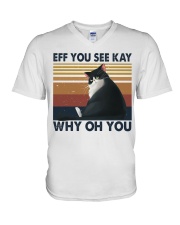 Eff You See Key V-Neck T-Shirt thumbnail