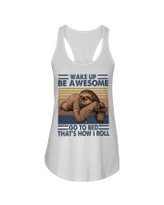 Wake Up Be Awesome Ladies Flowy Tank thumbnail