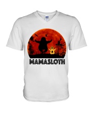 Mama Sloth V-Neck T-Shirt thumbnail
