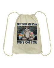 Eff You See Kay Drawstring Bag tile