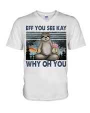 Eff You See Kay V-Neck T-Shirt tile
