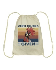 Zero Clucks Given Drawstring Bag tile