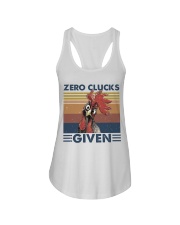 Zero Clucks Given Ladies Flowy Tank tile