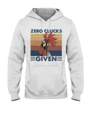 Zero Clucks Given Hooded Sweatshirt front