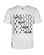 Youll Never Walk Alone V-Neck T-Shirt tile