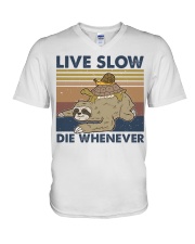 Live Slow Die Whenever V-Neck T-Shirt thumbnail