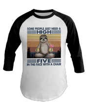 Some People Need A High Five Baseball Tee thumbnail