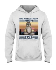 Some People Need A High Five Hooded Sweatshirt front