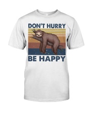 Dont Hurry Be Happy Classic T-Shirt tile