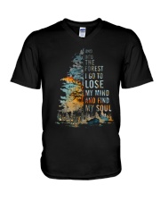 And Into The Forest I Go V-Neck T-Shirt tile