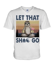 Lat That Shlt Go Funny Yoga V-Neck T-Shirt tile
