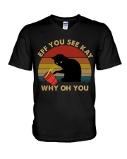 Eff You See Key V-Neck T-Shirt tile