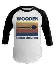 Wooden Spoon Survivor Baseball Tee tile