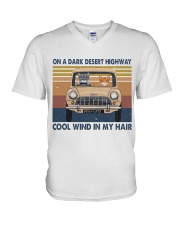 On A Dark Desert Highway V-Neck T-Shirt thumbnail