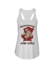 Quarantine And Chill Ladies Flowy Tank tile