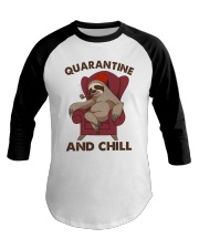 Quarantine And Chill Baseball Tee tile