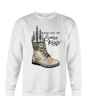 Always Take The Scenic Route Crewneck Sweatshirt tile