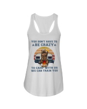 You Dont Have To Be Crazy Ladies Flowy Tank tile