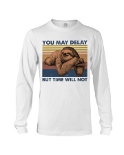 You May Delay Funny Sloth Long Sleeve Tee thumbnail